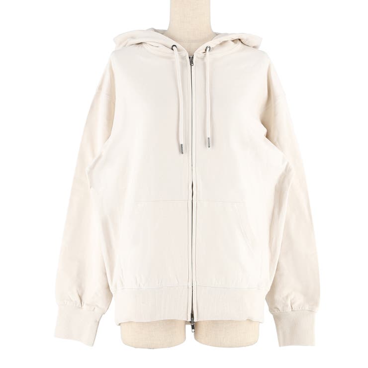 軽く羽織れて、毎日使える。ミニ裏毛ZIPパーカー | coca | 詳細画像2 