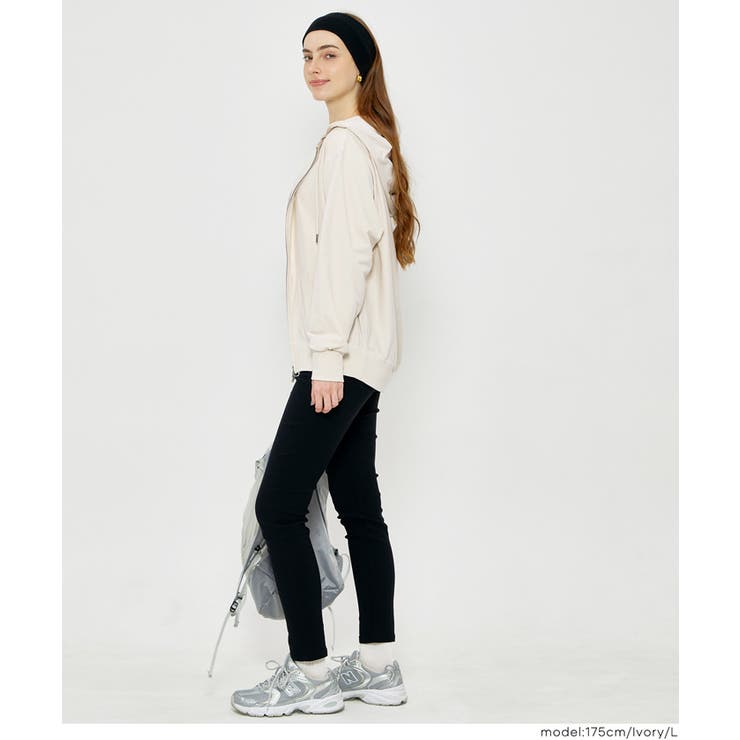 軽く羽織れて、毎日使える。ミニ裏毛ZIPパーカー | coca | 詳細画像9 