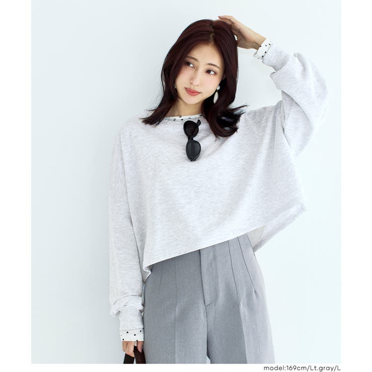 裏毛クロップドスウェット | coca | 詳細画像11 