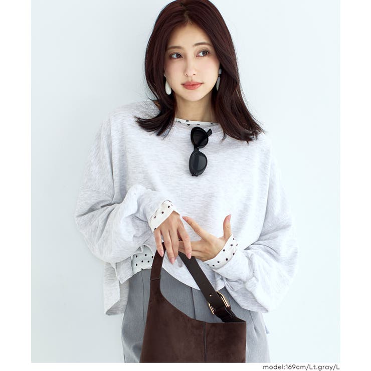 裏毛クロップドスウェット | coca | 詳細画像13 