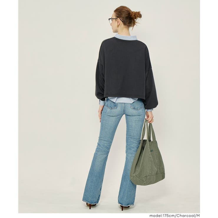 裏毛クロップドスウェット | coca | 詳細画像16 
