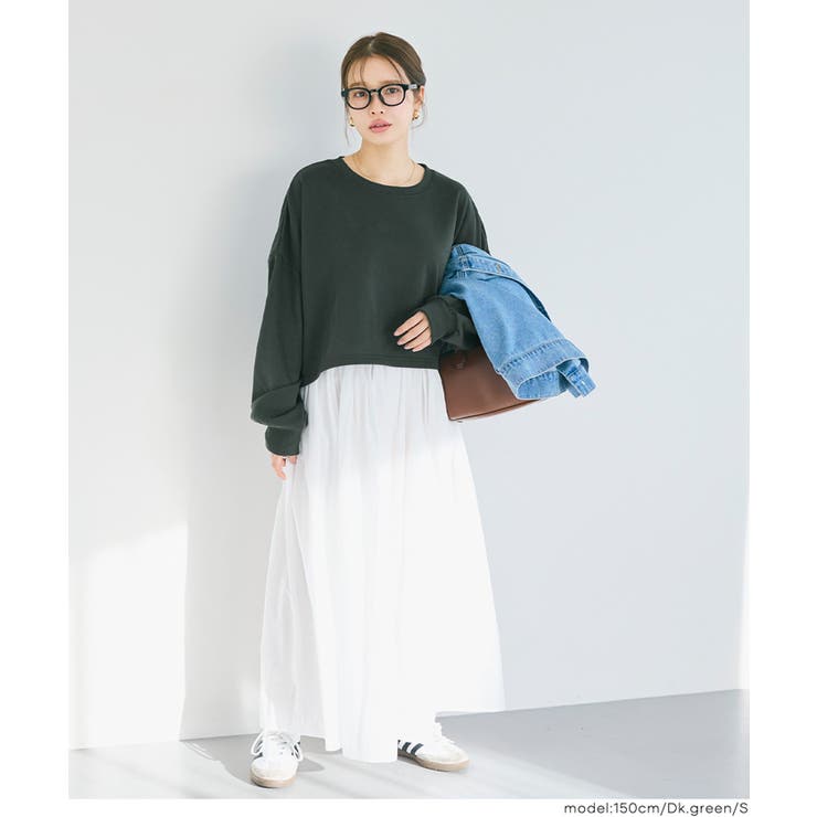 裏毛クロップドスウェット | coca | 詳細画像22 