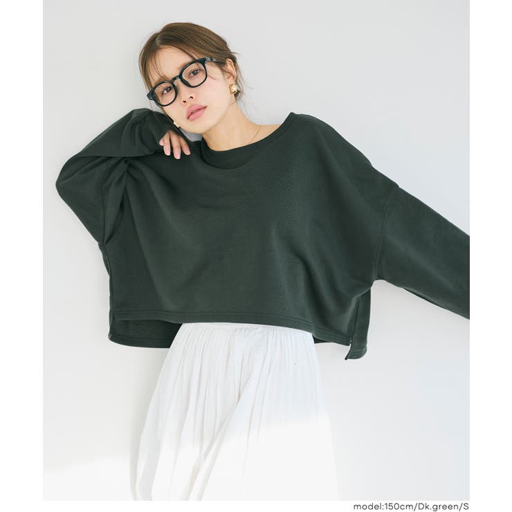 裏毛クロップドスウェット | coca | 詳細画像24 