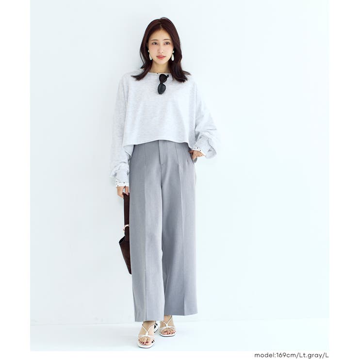 裏毛クロップドスウェット | coca | 詳細画像10 