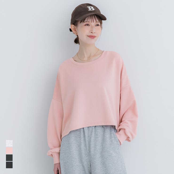 裏毛クロップドスウェット | coca | 詳細画像1 
