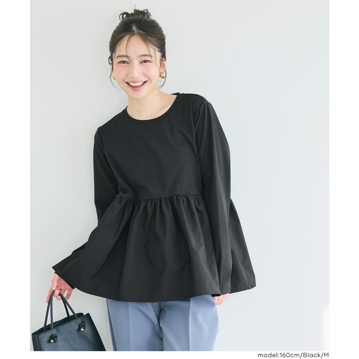 異素材切り替え長袖Tシャツ レディース | coca | 詳細画像13 