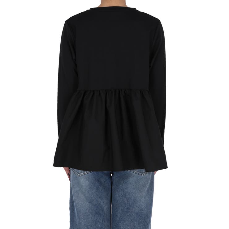 異素材切り替え長袖Tシャツ レディース | coca | 詳細画像6 