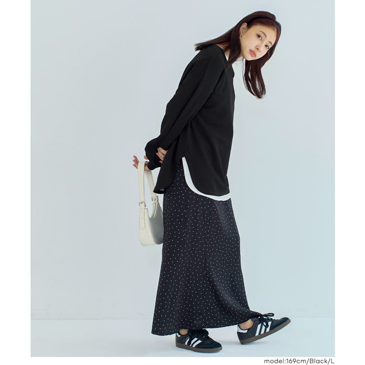 エンボスワイドラウンドトレーナー | coca | 詳細画像12 