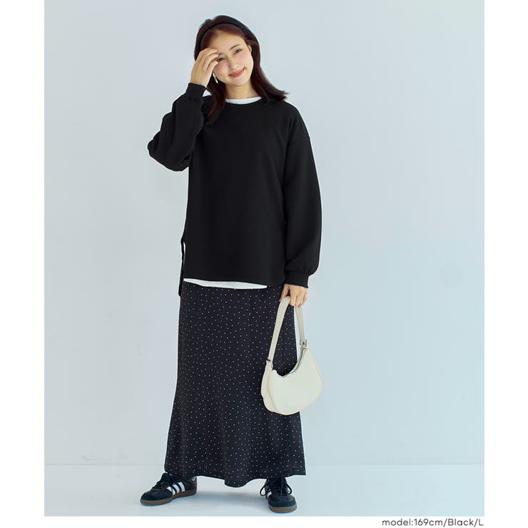 エンボスワイドラウンドトレーナー | coca | 詳細画像13 