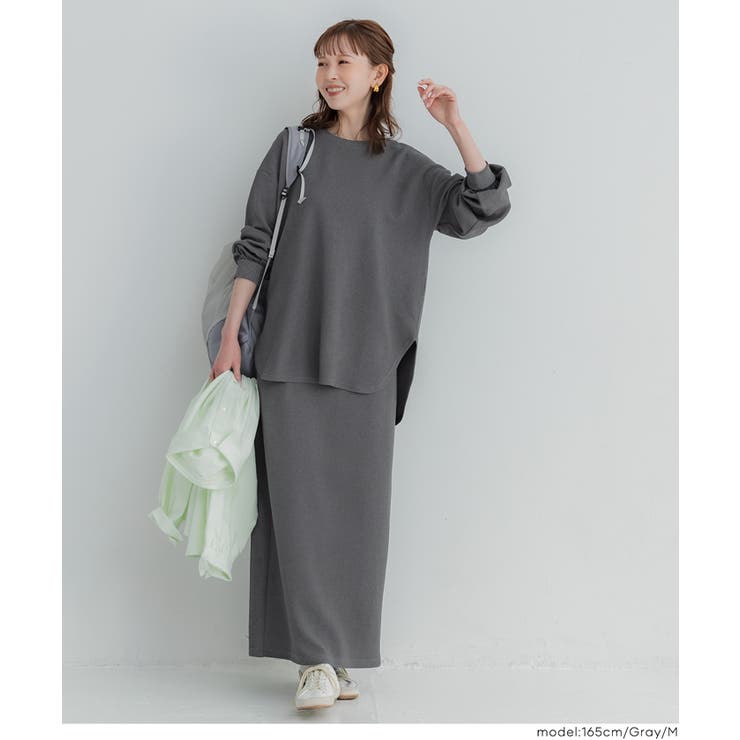 エンボスワイドラウンドトレーナー | coca | 詳細画像18 