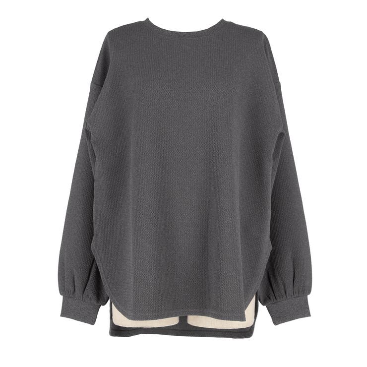 エンボスワイドラウンドトレーナー | coca | 詳細画像2 