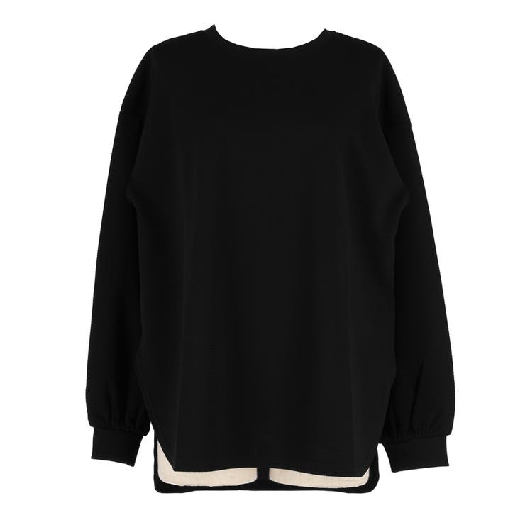 エンボスワイドラウンドトレーナー | coca | 詳細画像3 