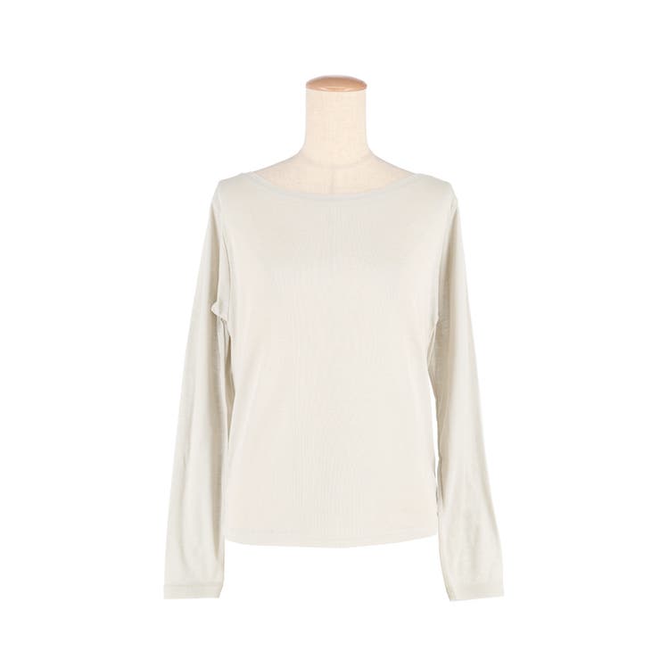 ワンショルダーシアー長袖Tシャツ レディース | coca | 詳細画像2 