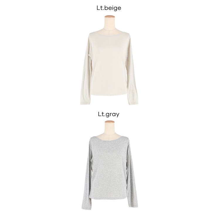 ワンショルダーシアー長袖Tシャツ レディース | coca | 詳細画像21 