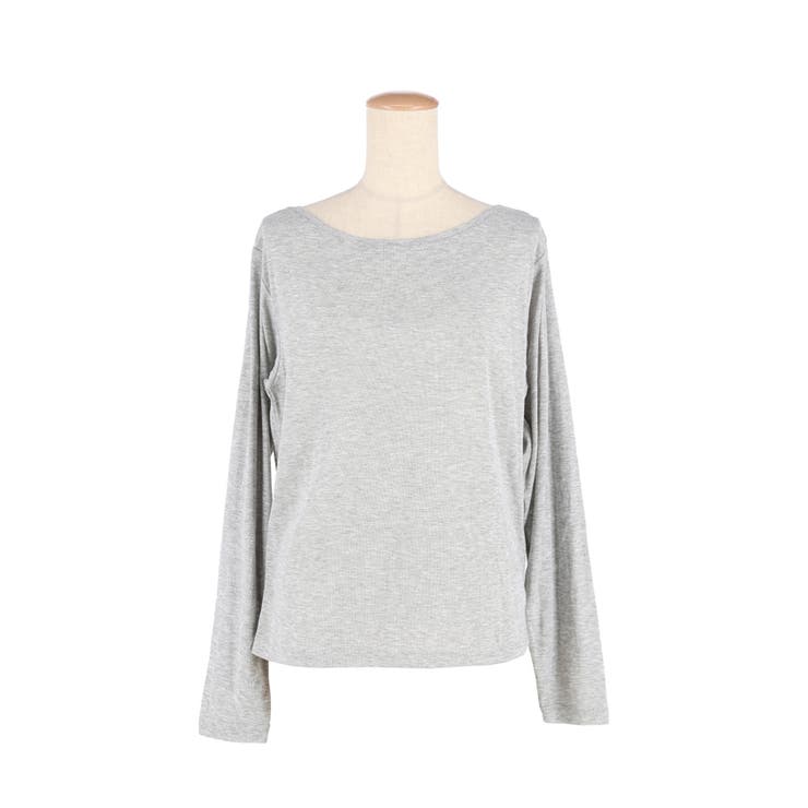 ワンショルダーシアー長袖Tシャツ レディース | coca | 詳細画像3 