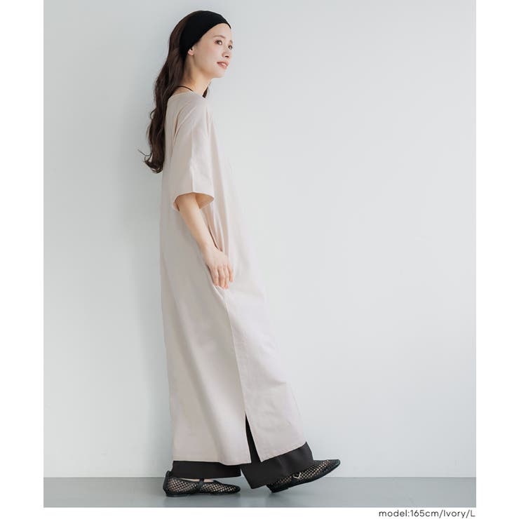 ミニ裏毛ラグランオフショルダーワンピース | coca | 詳細画像12 