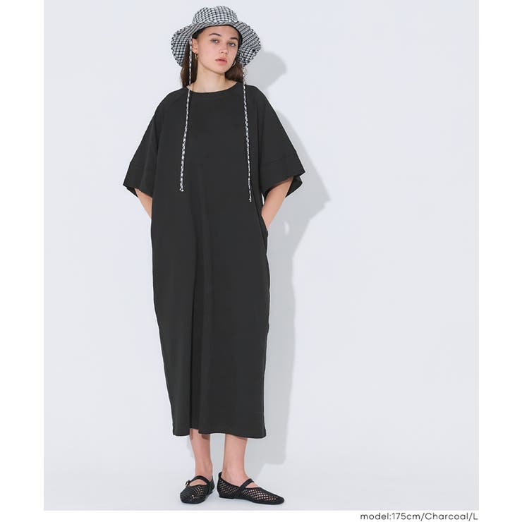 ミニ裏毛ラグランオフショルダーワンピース | coca | 詳細画像14 