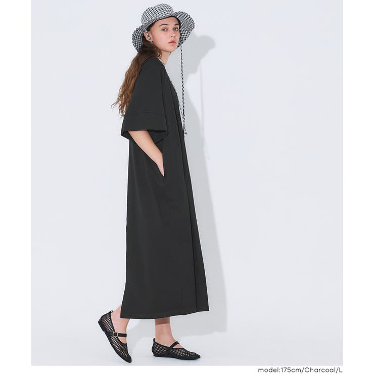 ミニ裏毛ラグランオフショルダーワンピース | coca | 詳細画像16 