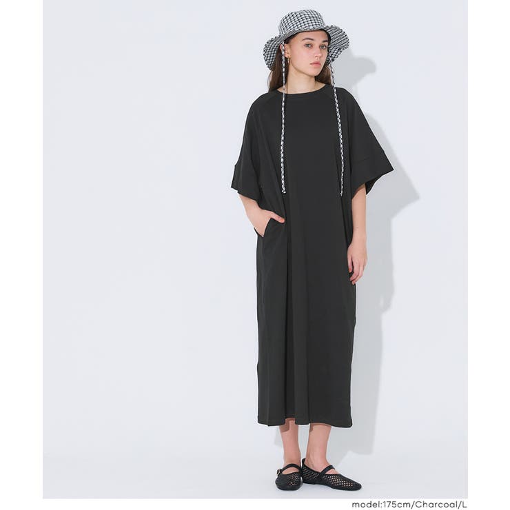 ミニ裏毛ラグランオフショルダーワンピース | coca | 詳細画像17 