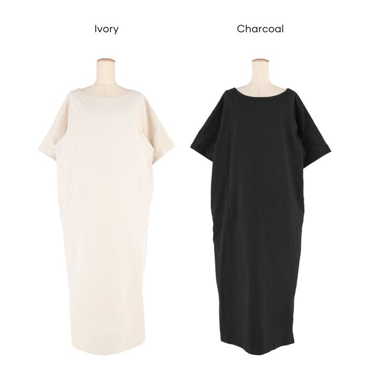 ミニ裏毛ラグランオフショルダーワンピース | coca | 詳細画像22 