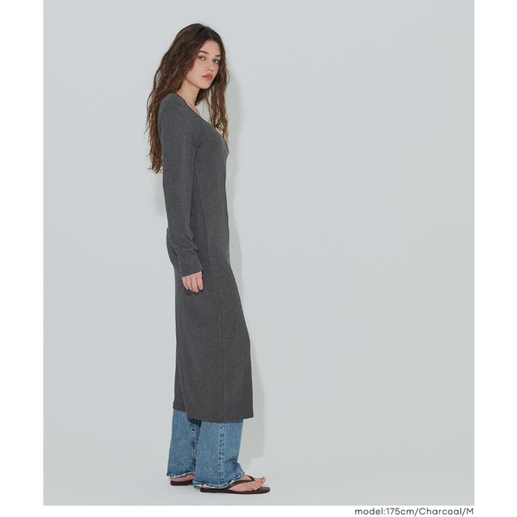 とろみリブUネックワンピース | coca | 詳細画像16 