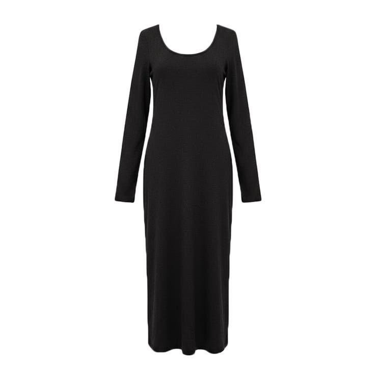 とろみリブUネックワンピース | coca | 詳細画像3 