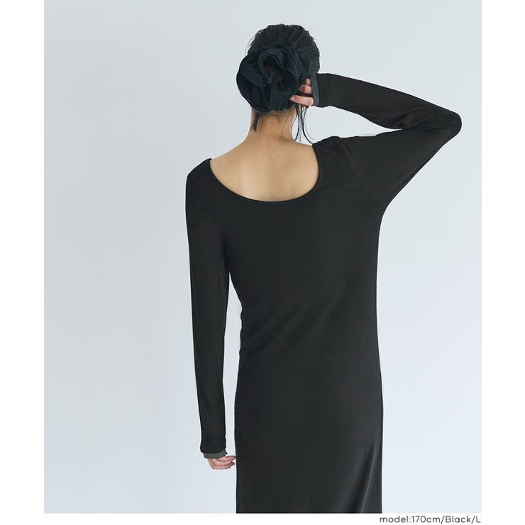 とろみリブレイヤードワンピース | coca | 詳細画像12 