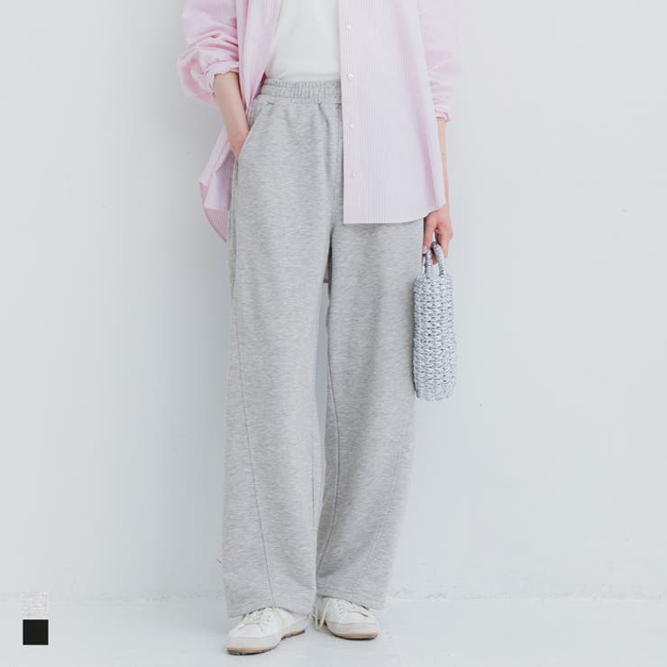 裏毛カーブスウェットパンツ | coca | 詳細画像1 