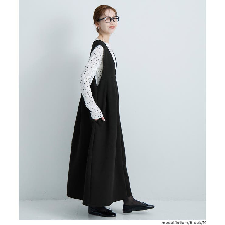 ソフトスウェットタックワンピース | coca | 詳細画像8 