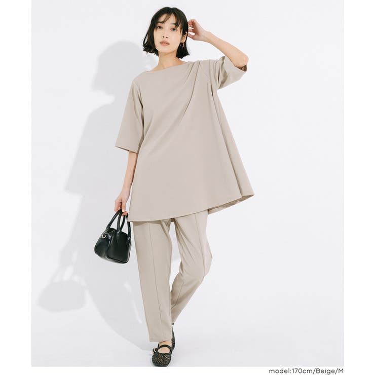 エンボスボートネックチュニック レディース | coca | 詳細画像9 