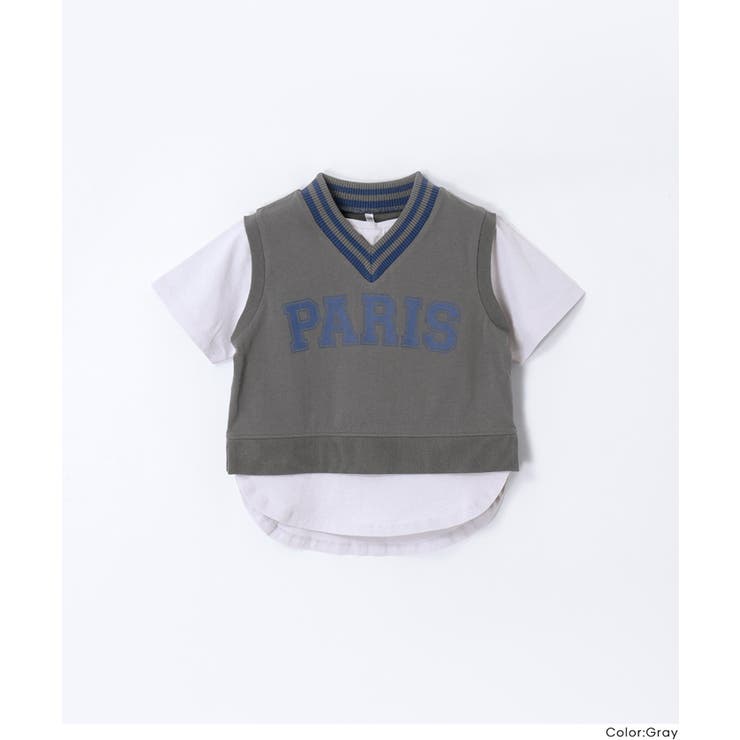 ベストレイヤードTシャツ キッズ | coca | 詳細画像15 