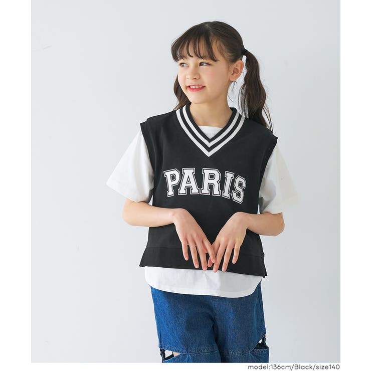 ベストレイヤードTシャツ キッズ | coca | 詳細画像5 