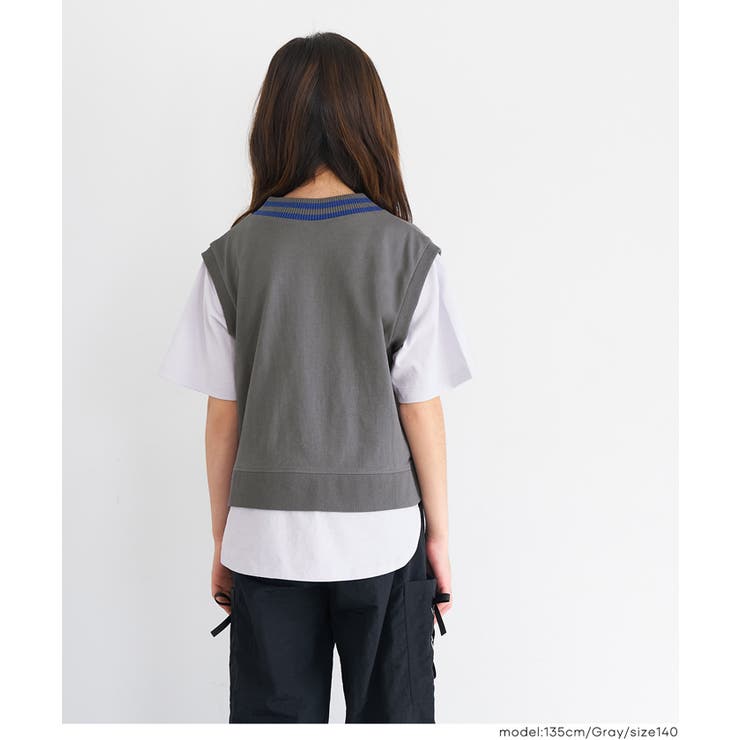 ベストレイヤードTシャツ キッズ | coca | 詳細画像10 