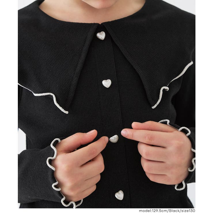 リブハートボタントップス | coca | 詳細画像7 