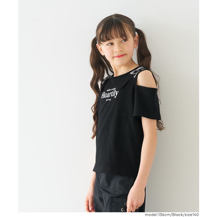 ハートバックル肩あきトップス | coca | 詳細画像3 