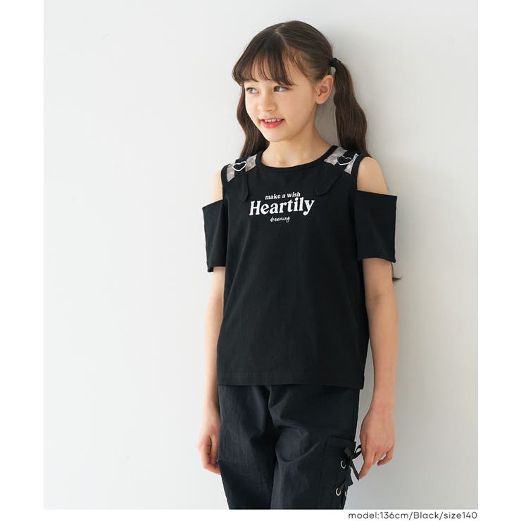 ハートバックル肩あきトップス | coca | 詳細画像5 