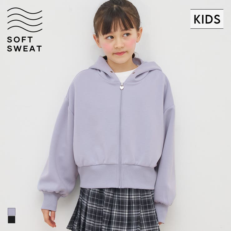 ソフトスウェットジップアップパーカー | coca | 詳細画像1 