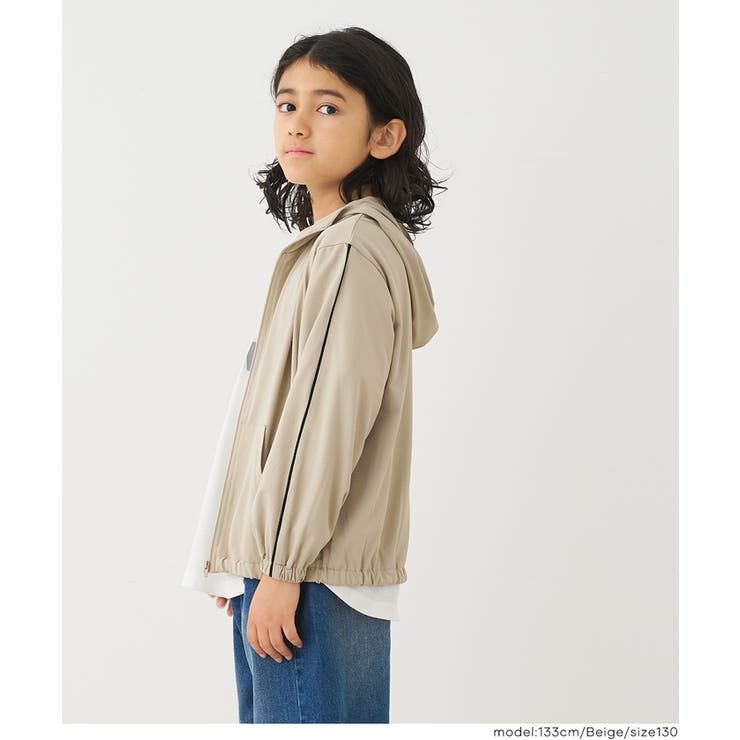 UVカットラインパーカー キッズ | coca | 詳細画像8 