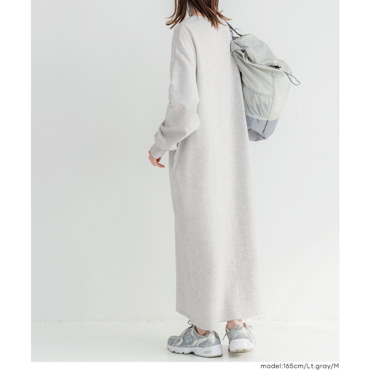 ミニ裏毛長袖スウェットワンピース | coca | 詳細画像10 