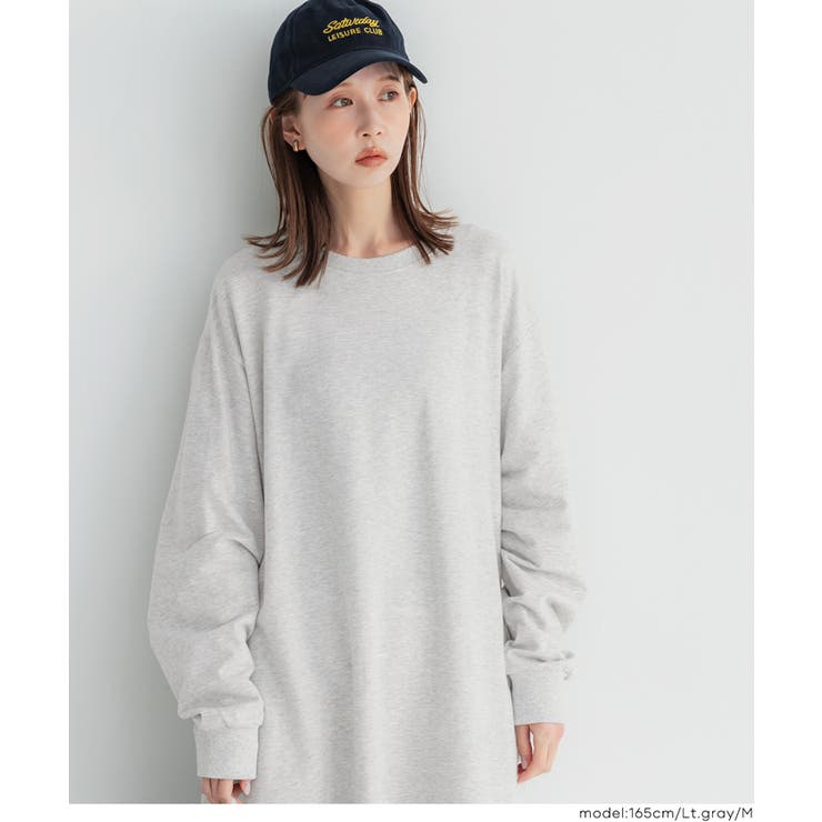 ミニ裏毛長袖スウェットワンピース | coca | 詳細画像12 