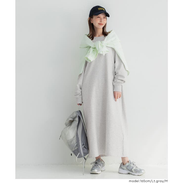 ミニ裏毛長袖スウェットワンピース | coca | 詳細画像13 