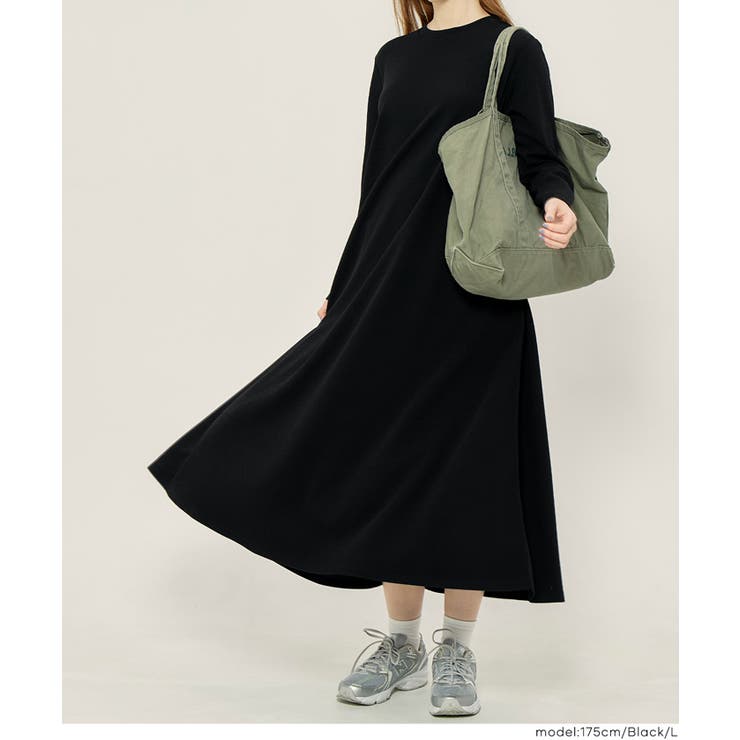 ミニ裏毛長袖スウェットワンピース | coca | 詳細画像15 