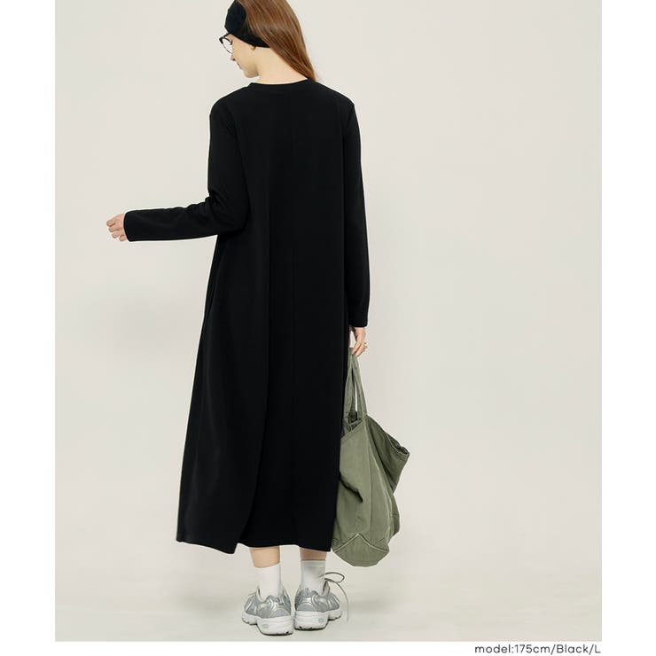 ミニ裏毛長袖スウェットワンピース | coca | 詳細画像18 