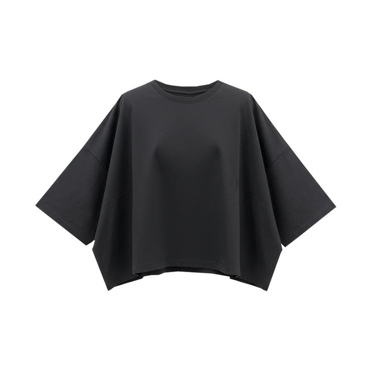 ミニ裏毛半袖ドルマンクロップドトップス | coca | 詳細画像3 