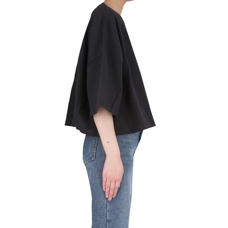 ミニ裏毛半袖ドルマンクロップドトップス | coca | 詳細画像5 