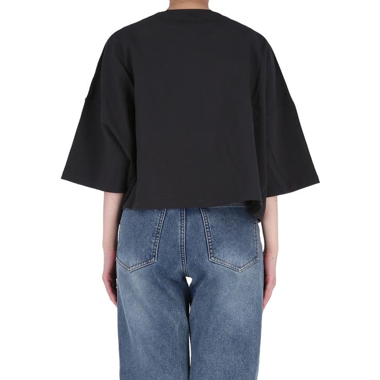 ミニ裏毛半袖ドルマンクロップドトップス | coca | 詳細画像6 