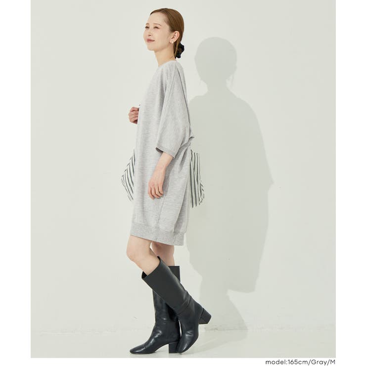 ミニ裏毛ドルマンスリーブチュニック レディース | coca | 詳細画像9 