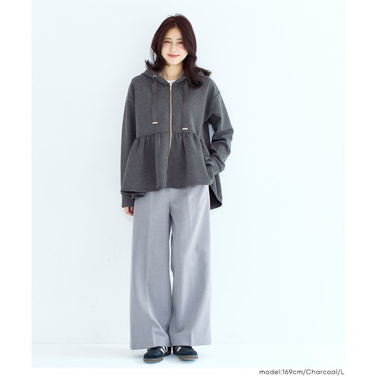 ソフトスウェットフレアパーカー | coca | 詳細画像11 