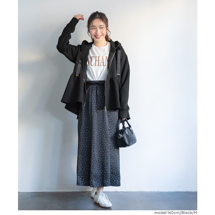 ソフトスウェットフレアパーカー | coca | 詳細画像14 