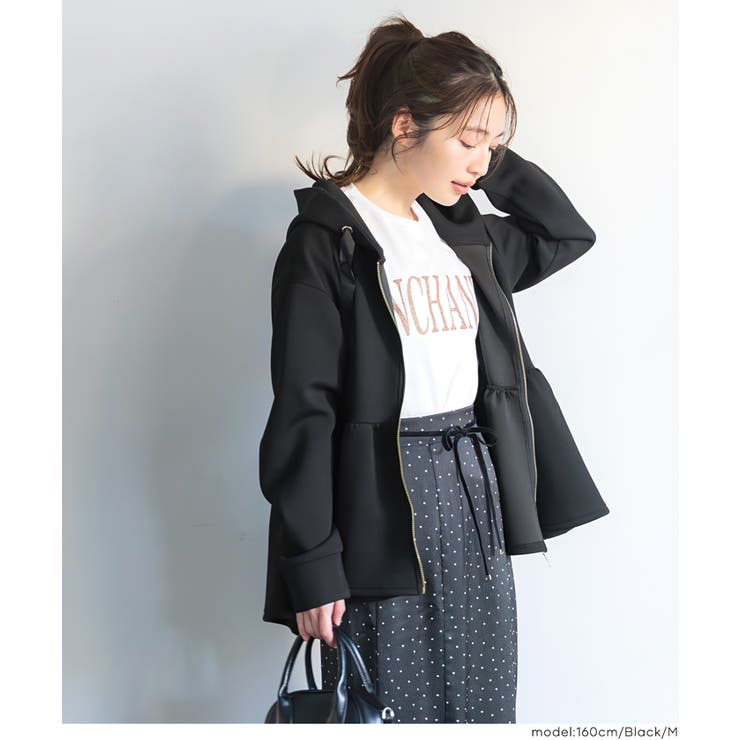 ソフトスウェットフレアパーカー | coca | 詳細画像15 